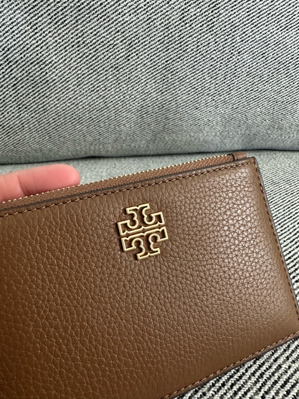 NWT Tory Burch Britten Zip card case Pebbled Leather 141006 - Picture 8 of 8